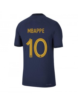 Moški Nogometna dresi replika Francija Kylian Mbappe #10 Domači SP 2022 Kratek rokav